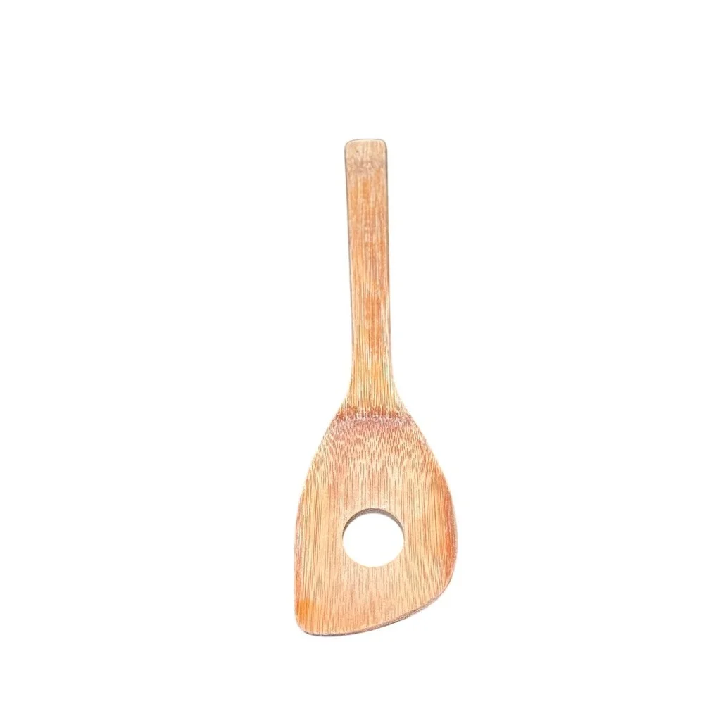 Bamboo Corner Scraper Utensil Set OS Natural Tan  Eco Friendly